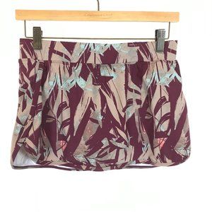 NWT Womens Size 4 Garnet Hill Purple Floral Multicolor Signature Swim Skirt